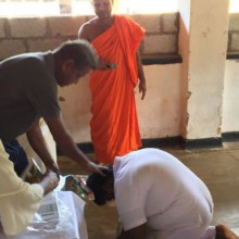 Donations to dhamma school in awukana 2019