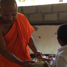 Donations to dhamma school in awukana 2019