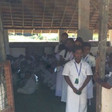 Donations to dhamma school in awukana 2019