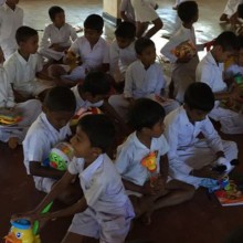 Donations to dhamma school in awukana 2019